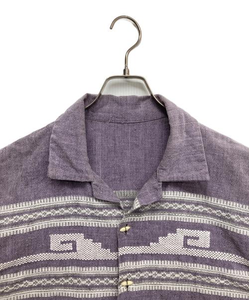 古着（フルギ）古着 (フルギ) グアテマラシャツ パープル サイズ:タグ切れの古着・服飾アイテム