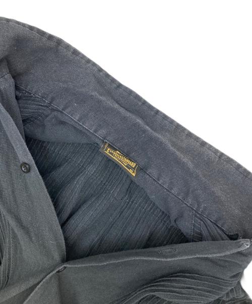 ESTRELLA STANDARD GUAYABERA（エストレヤスタンダードグァジャベーラ）ESTRELLA STANDARD GUAYABERA (エストレヤスタンダードグァジャベーラ) オープンカラーS/Sシャツ ブラック サイズ:40の古着・服飾アイテム
