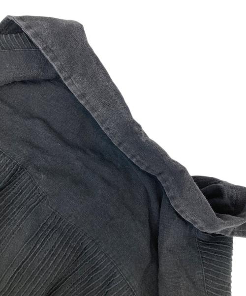 ESTRELLA STANDARD GUAYABERA（エストレヤスタンダードグァジャベーラ）ESTRELLA STANDARD GUAYABERA (エストレヤスタンダードグァジャベーラ) オープンカラーS/Sシャツ ブラック サイズ:40の古着・服飾アイテム