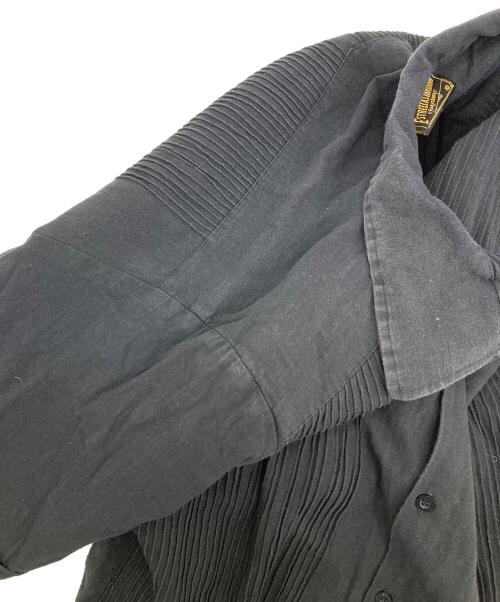 ESTRELLA STANDARD GUAYABERA（エストレヤスタンダードグァジャベーラ）ESTRELLA STANDARD GUAYABERA (エストレヤスタンダードグァジャベーラ) オープンカラーS/Sシャツ ブラック サイズ:40の古着・服飾アイテム