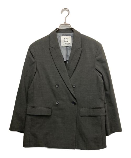 MARW UNITED ARROWS（マルゥ ユナイテッドアローズ）MARW UNITED ARROWS (マルゥ ユナイテッドアローズ) ダブルブレスドテーラードジャケット グレー サイズ:36の古着・服飾アイテム