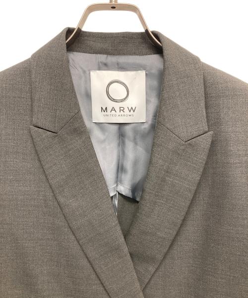 MARW UNITED ARROWS（マルゥ ユナイテッドアローズ）MARW UNITED ARROWS (マルゥ ユナイテッドアローズ) ダブルブレスドテーラードジャケット グレー サイズ:36の古着・服飾アイテム