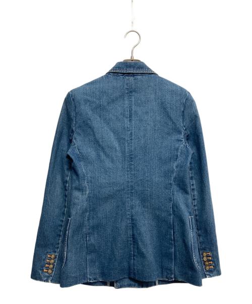 POLO RALPH LAUREN（ポロ・ラルフローレン）POLO RALPH LAUREN (ポロ・ラルフローレン) テーラードデニムジャケット インディゴ サイズ:2の古着・服飾アイテム