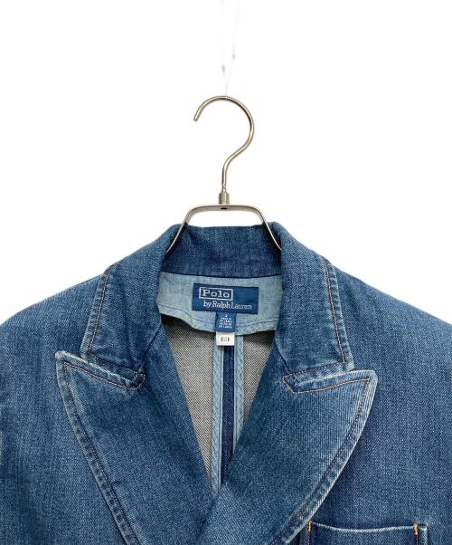 POLO RALPH LAUREN（ポロ・ラルフローレン）POLO RALPH LAUREN (ポロ・ラルフローレン) テーラードデニムジャケット インディゴ サイズ:2の古着・服飾アイテム