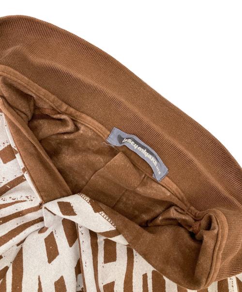 ISSEY MIYAKE MEN（イッセイミヤケメン）ISSEY MIYAKE MEN (イッセイミヤケメン) ポロシャツ ホワイト×ブラウン サイズ:Fの古着・服飾アイテム