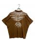 ISSEY MIYAKE MEN (イッセイミヤケメン) ポロシャツ ホワイト×ブラウン サイズ:F：14000円