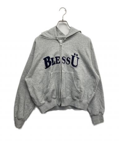 中古・古着通販】bless u (ブレスユー) BU OG LOGO ZIP UP HOODIE