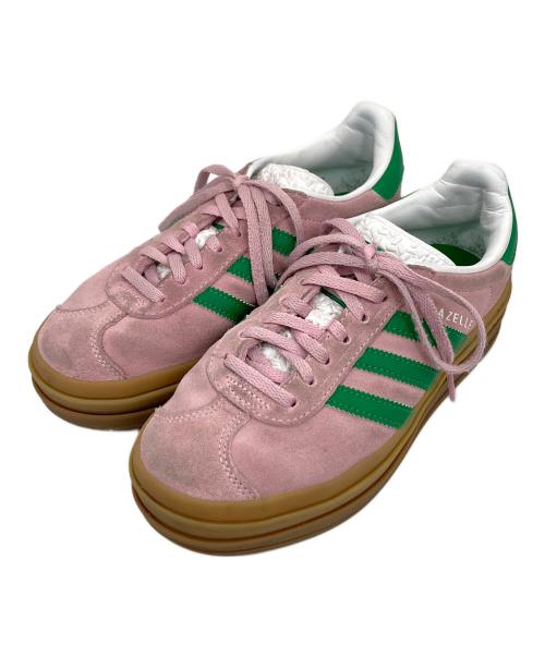 adidas（アディダス）adidas (アディダス) Gazelle Bold グリーン×ライトピンク サイズ:23の古着・服飾アイテム
