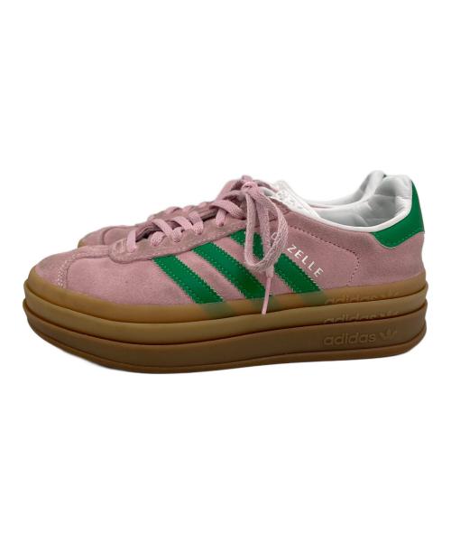 adidas（アディダス）adidas (アディダス) Gazelle Bold グリーン×ライトピンク サイズ:23の古着・服飾アイテム