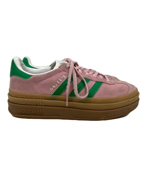 adidas（アディダス）adidas (アディダス) Gazelle Bold グリーン×ライトピンク サイズ:23の古着・服飾アイテム