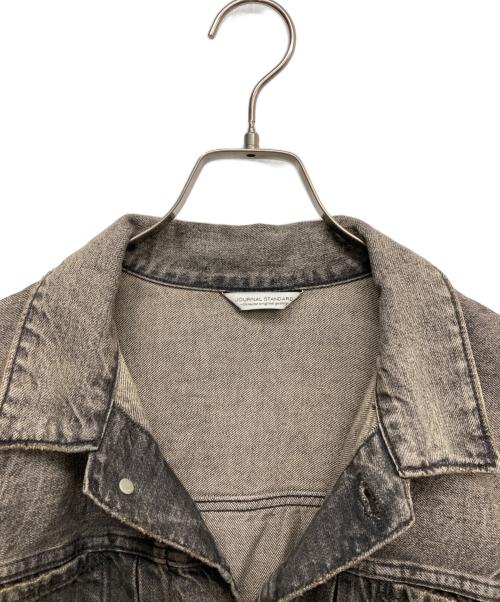 JOURNAL STANDARD（ジャーナルスタンダード）JOURNAL STANDARD (ジャーナルスタンダード) デニム トラッカー ホワイト タブ グレー サイズ:Lの古着・服飾アイテム