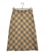BURBERRY BLUE LABELバーバリー ブルー レーベル）の古着「ノバチェックスカート」｜ベージュ