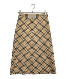 BURBERRY BLUE LABEL（バーバリー ブルー レーベル）の古着「ノバチェックスカート」｜ベージュ