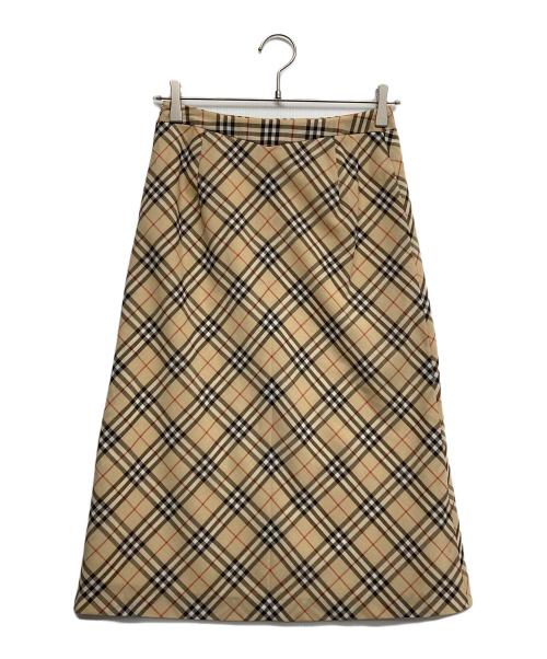 BURBERRY BLUE LABEL（バーバリー ブルー レーベル）BURBERRY BLUE LABEL (バーバリー ブルー レーベル) ノバチェックスカート ベージュ サイズ:38の古着・服飾アイテム