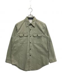 MADISON BLUE（マディソンブルー）の古着「HAMPTON BACK SATIN SHIRT」｜オリーブ