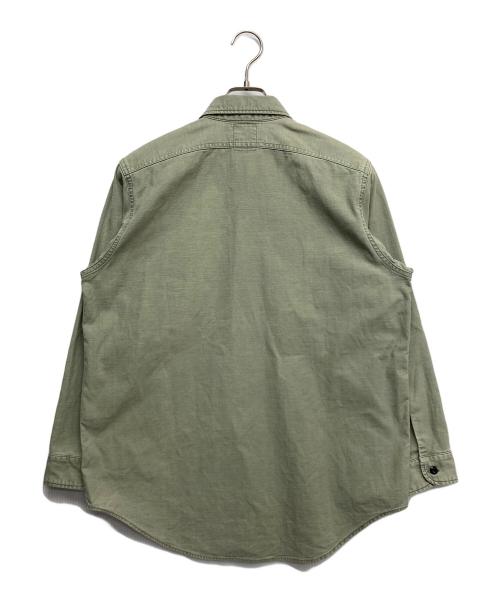 MADISON BLUE（マディソンブルー）MADISON BLUE (マディソンブルー) HAMPTON BACK SATIN SHIRT オリーブ サイズ:01の古着・服飾アイテム