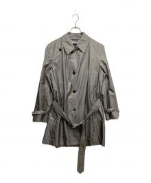 Aquascutum（アクアスキュータム）の古着「ミドルトレンチコート」｜グレー