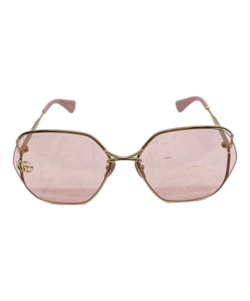 GUCCI（グッチ）GUCCI (グッチ) フルリムサングラス ピンクの古着・服飾アイテム