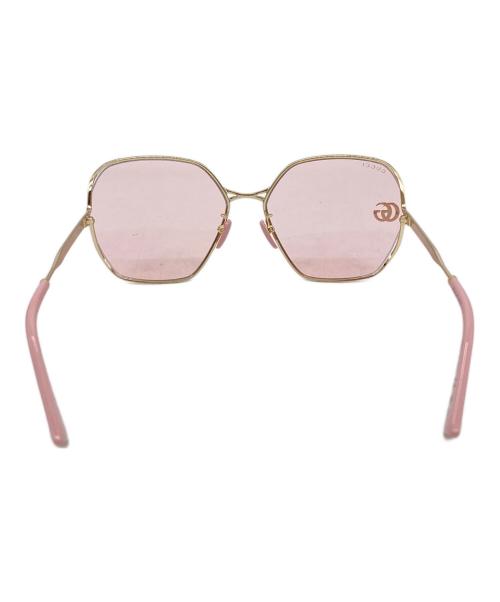 GUCCI（グッチ）GUCCI (グッチ) フルリムサングラス ピンクの古着・服飾アイテム