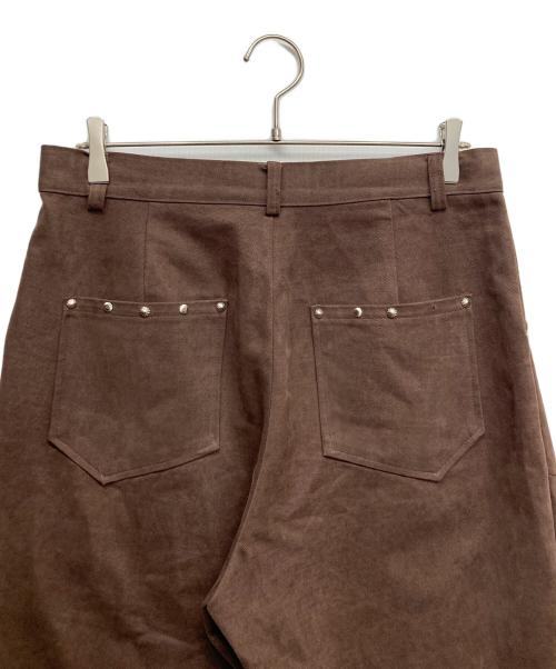 DANDEL（ダンデル）DANDEL (ダンデル) DD studded pintuck cargo pants ブラウン サイズ:2の古着・服飾アイテム