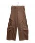 DANDEL（ダンデル）の古着「DD studded pintuck cargo pants」｜ブラウン