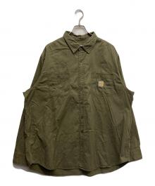 CarHartt（カーハート）の古着「2ポケットワークシャツ」｜オリーブ