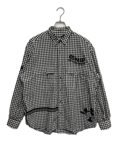 Porter Classic（ポータークラシック）Porter Classic (ポータークラシック) OSWALD ROLL UP GINGHAM ブラック サイズ:Lの古着・服飾アイテム