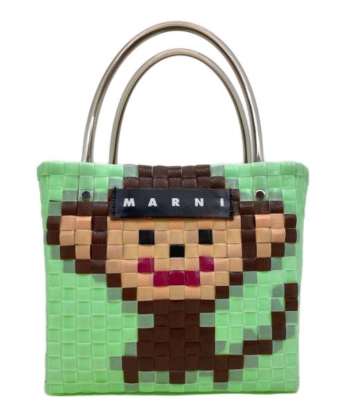 MARNI（マルニ）MARNI (マルニ) モンキーモチーフアニマルバスケットバッグ グリーンの古着・服飾アイテム