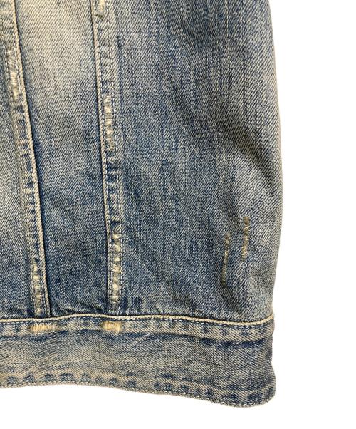 Saint Laurent Paris（サンローランパリ）Saint Laurent Paris (サンローランパリ) クラッシュ加工デニムトラッカージャケット ブルー サイズ:ｌの古着・服飾アイテム