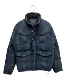 DIESEL（ディーゼル）の古着「タータンチェックダウンジャケット」｜グリーン