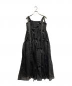 Sister Janeシスタージェーン）の古着「Bow Ruffle Onepiece」｜ブラック
