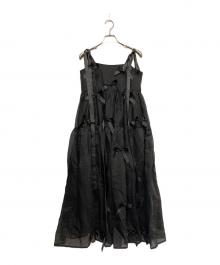 Sister Jane（シスタージェーン）の古着「Bow Ruffle Onepiece」｜ブラック