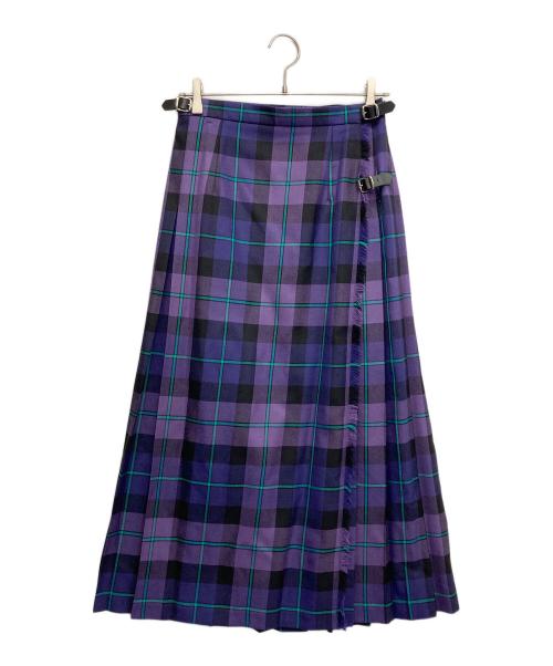 O'NEIL OF DUBLIN（オニールオブダブリン）O'NEIL OF DUBLIN (オニールオブダブリン) ウールスカート パープル サイズ:38の古着・服飾アイテム