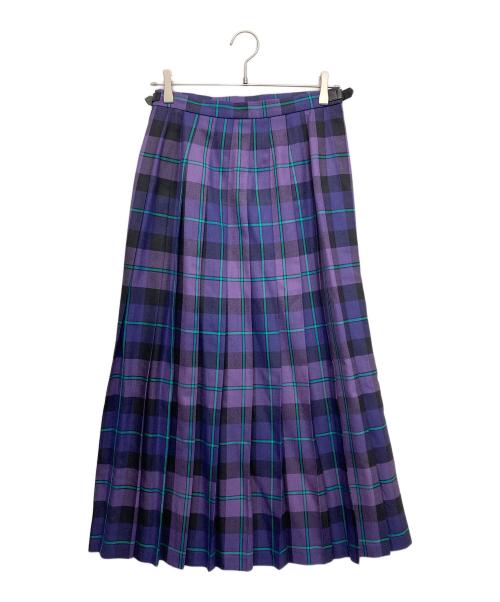 O'NEIL OF DUBLIN（オニールオブダブリン）O'NEIL OF DUBLIN (オニールオブダブリン) ウールスカート パープル サイズ:38の古着・服飾アイテム