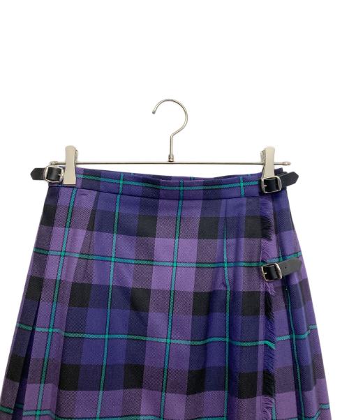 O'NEIL OF DUBLIN（オニールオブダブリン）O'NEIL OF DUBLIN (オニールオブダブリン) ウールスカート パープル サイズ:38の古着・服飾アイテム