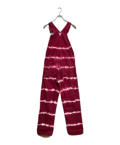OSH KOSH（オシュコシュ）OSH KOSH (オシュコシュ) 製品染めブリーチオーバーオール レッド サイズ:W30/L34の古着・服飾アイテム