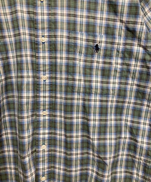 RALPH LAUREN（ラルフローレン）RALPH LAUREN (ラルフローレン) BLAIRE Ｓ/Ｓチェックシャツ グリーン サイズ:Lの古着・服飾アイテム