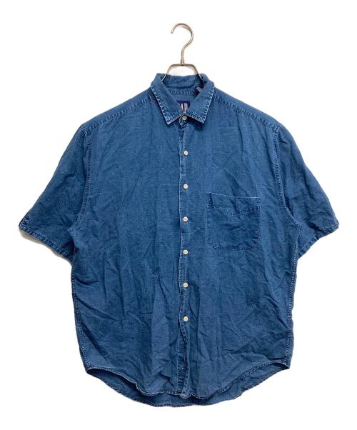GAP（ギャップ）GAP (ギャップ) S/Sシャンブレーシャツ ブルー サイズ:Mの古着・服飾アイテム