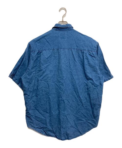 GAP（ギャップ）GAP (ギャップ) S/Sシャンブレーシャツ ブルー サイズ:Mの古着・服飾アイテム