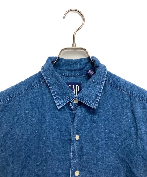 GAP（ギャップ）GAP (ギャップ) S/Sシャンブレーシャツ ブルー サイズ:Mの古着・服飾アイテム