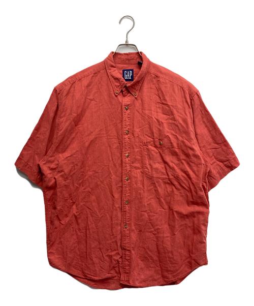 GAP（ギャップ）GAP (ギャップ) リネンコットンS/Sシャツ ピンク サイズ:Lの古着・服飾アイテム