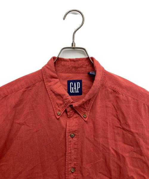 GAP（ギャップ）GAP (ギャップ) リネンコットンS/Sシャツ ピンク サイズ:Lの古着・服飾アイテム