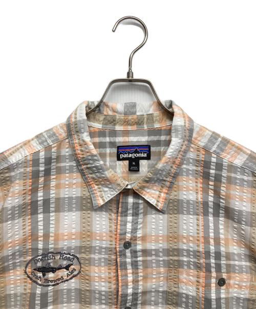 Patagonia（パタゴニア）Patagonia (パタゴニア) シアサッカーS/Sシャツ イエロー サイズ:XLの古着・服飾アイテム