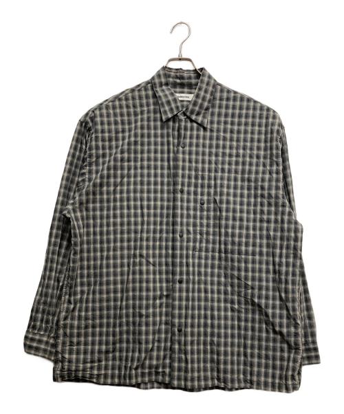 MONKEY TIME（モンキータイム）MONKEY TIME (モンキータイム) レギュラーカラーチェックシャツ グレー サイズ:XLの古着・服飾アイテム