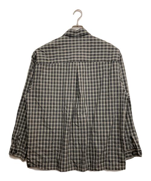 MONKEY TIME（モンキータイム）MONKEY TIME (モンキータイム) レギュラーカラーチェックシャツ グレー サイズ:XLの古着・服飾アイテム