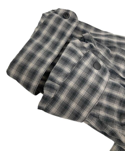 MONKEY TIME（モンキータイム）MONKEY TIME (モンキータイム) レギュラーカラーチェックシャツ グレー サイズ:XLの古着・服飾アイテム