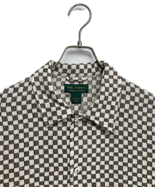 JOURNAL STANDARD relume（ジャーナルスタンダード レリューム）JOURNAL STANDARD relume (ジャーナルスタンダード レリューム) INDIA COTTON ”チェッカー” クロシェシャツ ホワイト サイズ:Lの古着・服飾アイテム