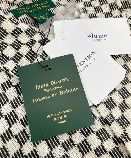 JOURNAL STANDARD relume（ジャーナルスタンダード レリューム）JOURNAL STANDARD relume (ジャーナルスタンダード レリューム) INDIA COTTON ”チェッカー” クロシェシャツ ホワイト サイズ:Lの古着・服飾アイテム
