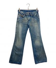 DIESEL（ディーゼル）の古着「フレアデニムパンツ」｜ブルー