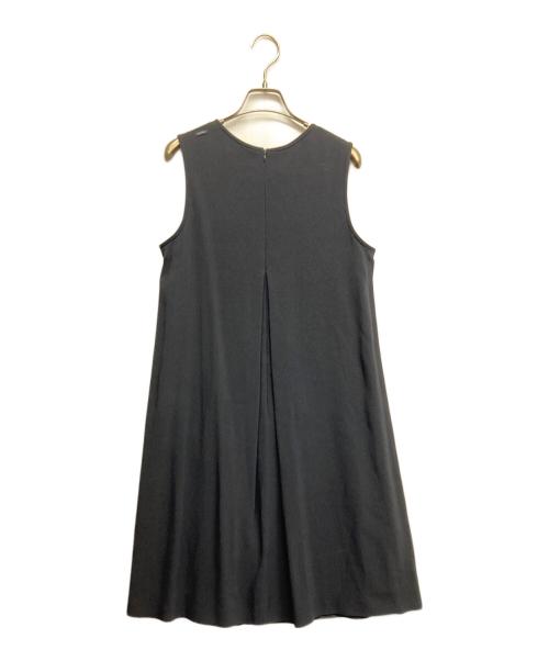 MaxMara（マックスマーラ）MaxMara (マックスマーラ) アセテートノースリーブワンピース ネイビー サイズ:42の古着・服飾アイテム